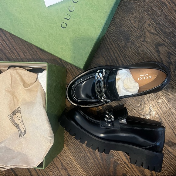 Gucci Loafers in Size 38.5 - Jeanne Moc Toe Platform Loafer. - Picture 4 of 13